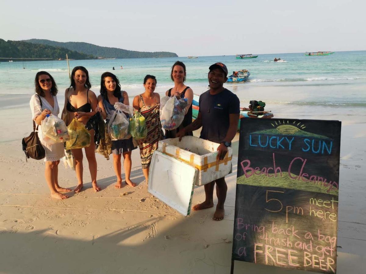 Lucky Sun Saracen Bay Hostel Đảo Koh Rong Samloem Ngoại thất bức ảnh